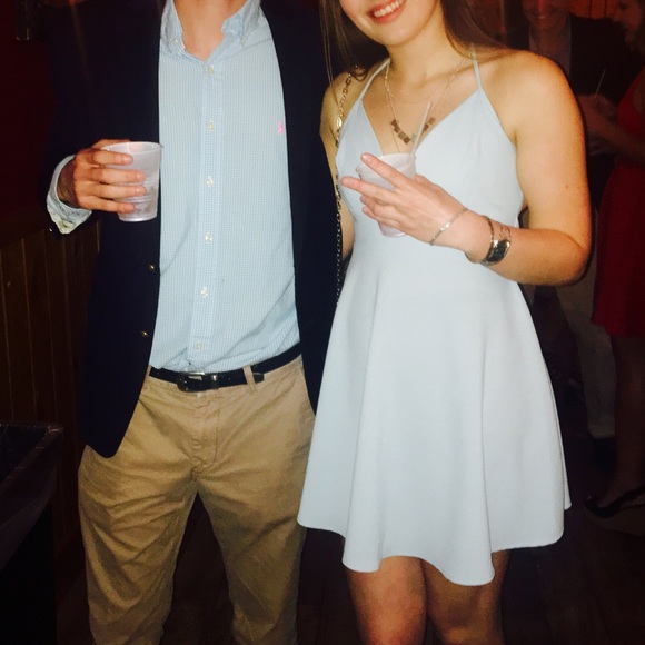 Sky Blue Skater Dress - Picture 6 of 7